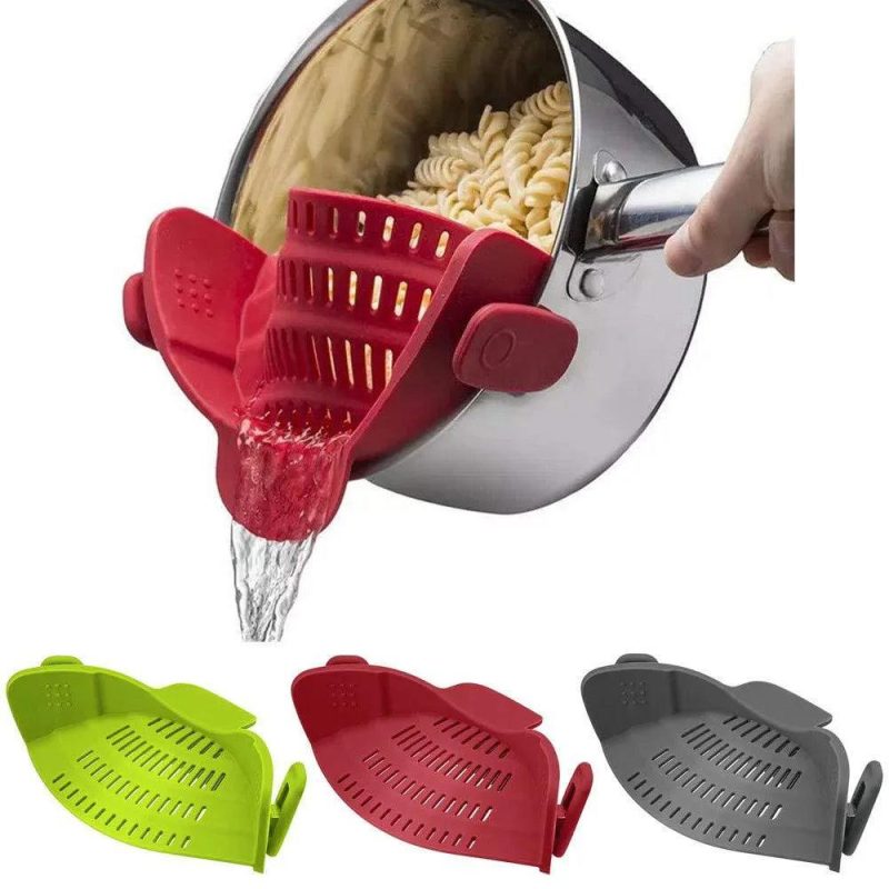 Silicone kitchen strainer and drainer