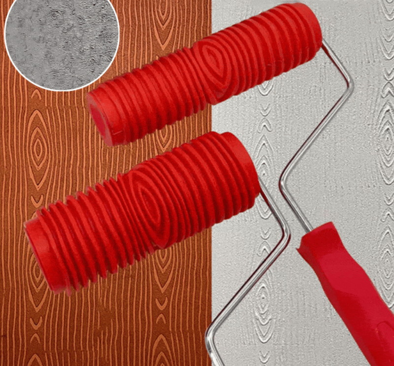 Embossed Texture Pattern Paint Roller | Set of 2 PCS